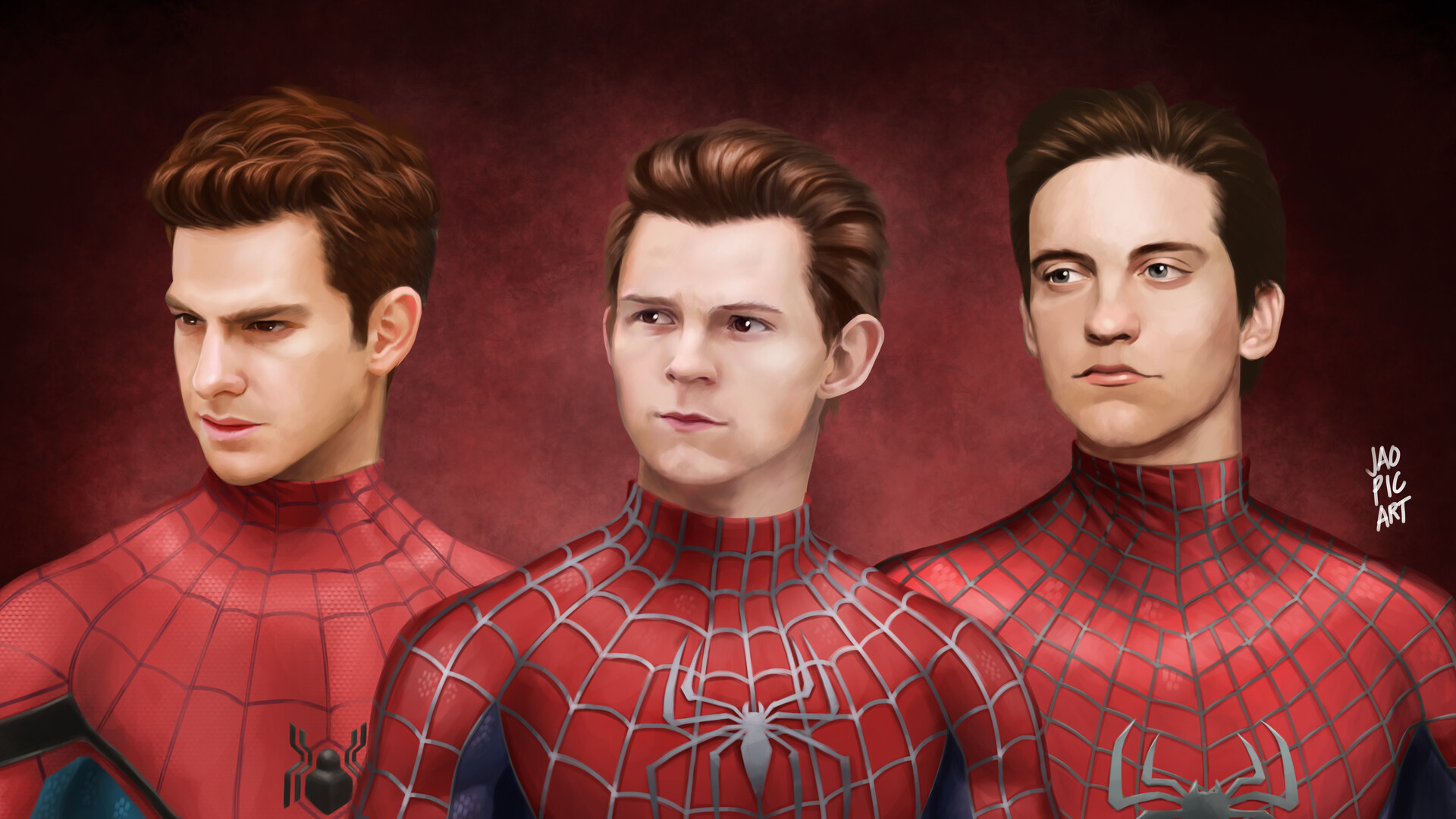 peter parker tobey maguire, andrew garfield or tom holland. 
