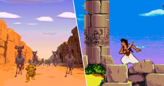 Disney S Classic Lion King And Aladdin Sega Genesis Games Are