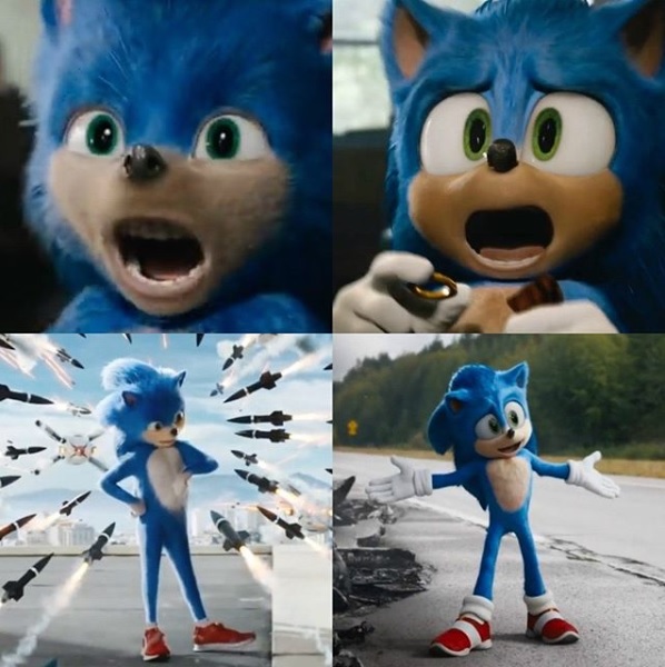 Sonic Hedgehog Redesign Before After