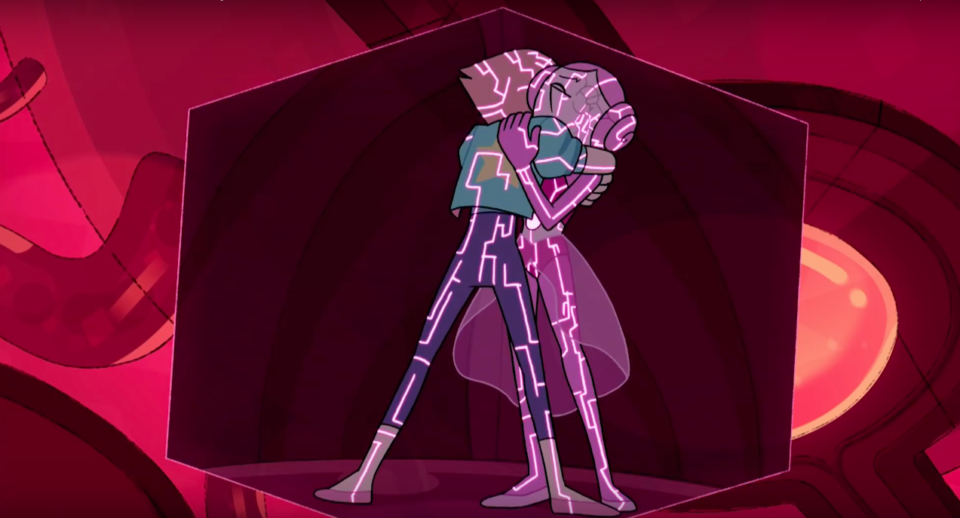 Pearl and Volleyball Hug Steven Universe Future