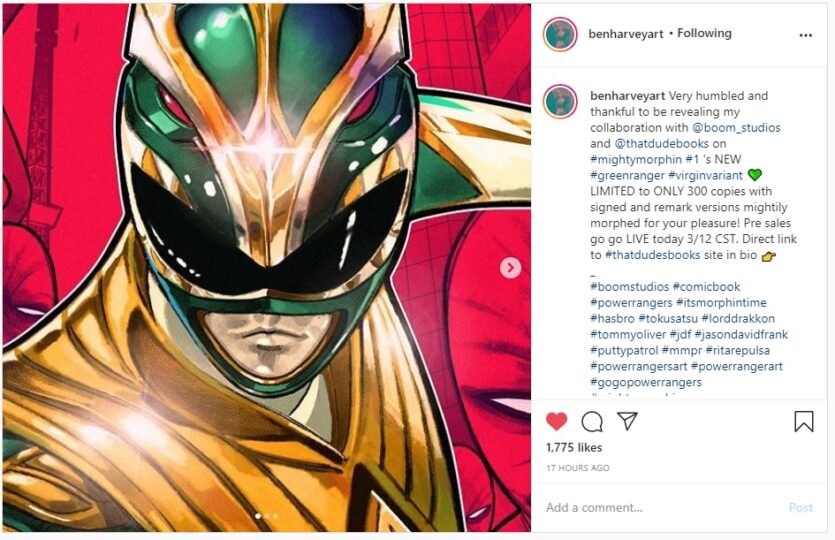 boom studios new green ranger