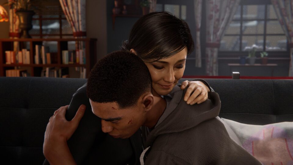 Spider-Man Miles Morales - Rio hugs Miles