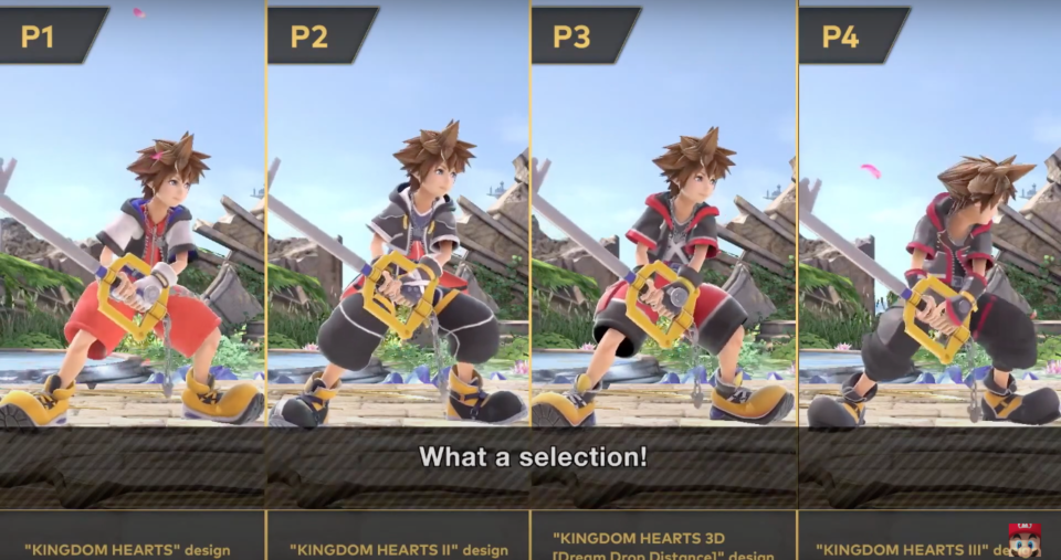 Sora Smash Ultimate costumes