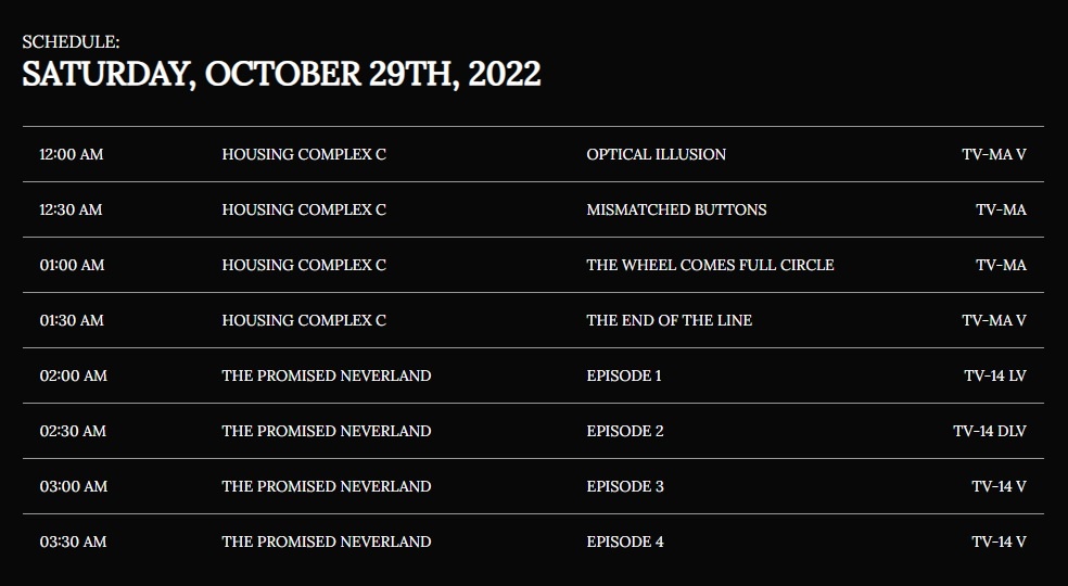 Toonami Faithful Here is What’s on the Schedule for Saturday, October
